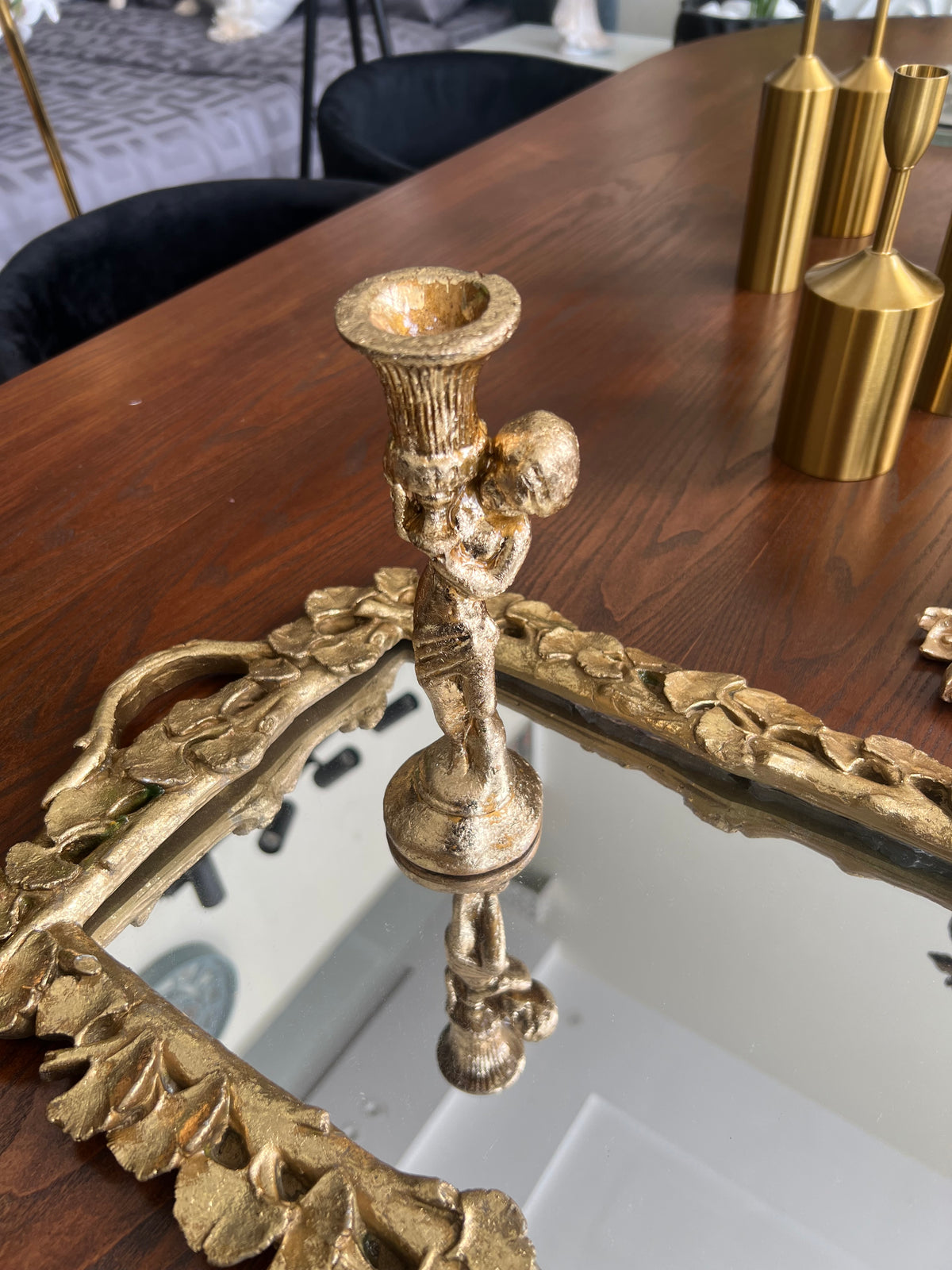 Gold Candle Stand 009