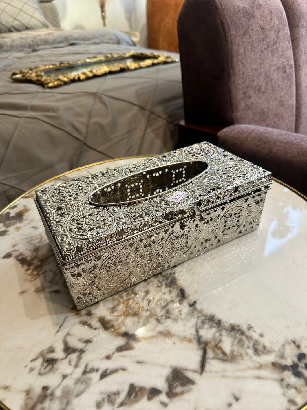 Silver Tissue box