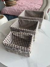 Jute Basket with Cloth Lining