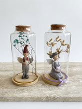 Angel & Gnome In Glass Jar