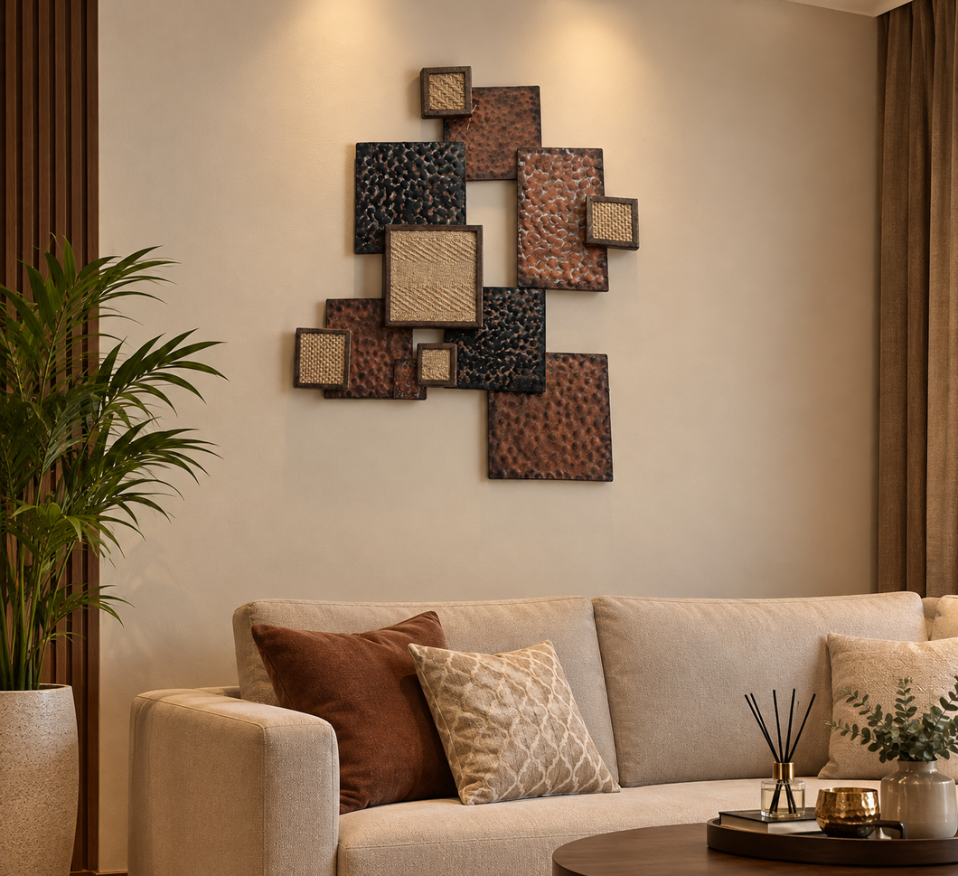 Metallic Abstract Wall Decor