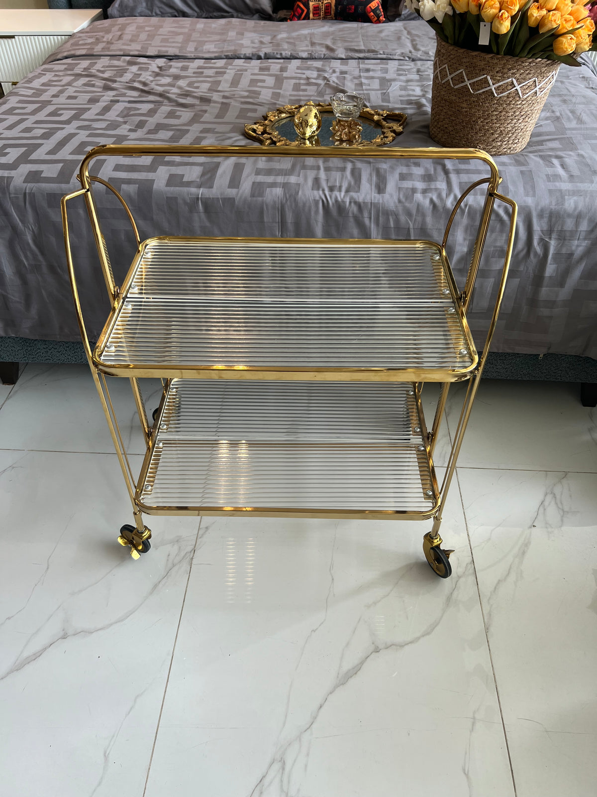 Foldable trolley Brass
