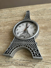 Eiffel Tower Clock Silver