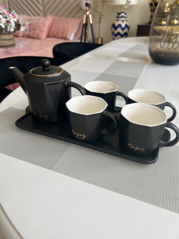 Black tea set 4 Person 002