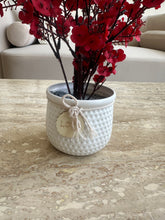 Red Eucalyptus with White planter