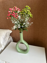 Ceramic Vase Olive Green 127