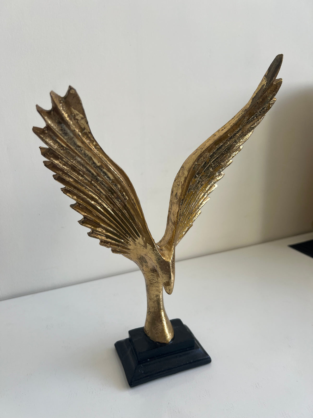 Flying Eagle Gold Sculpture