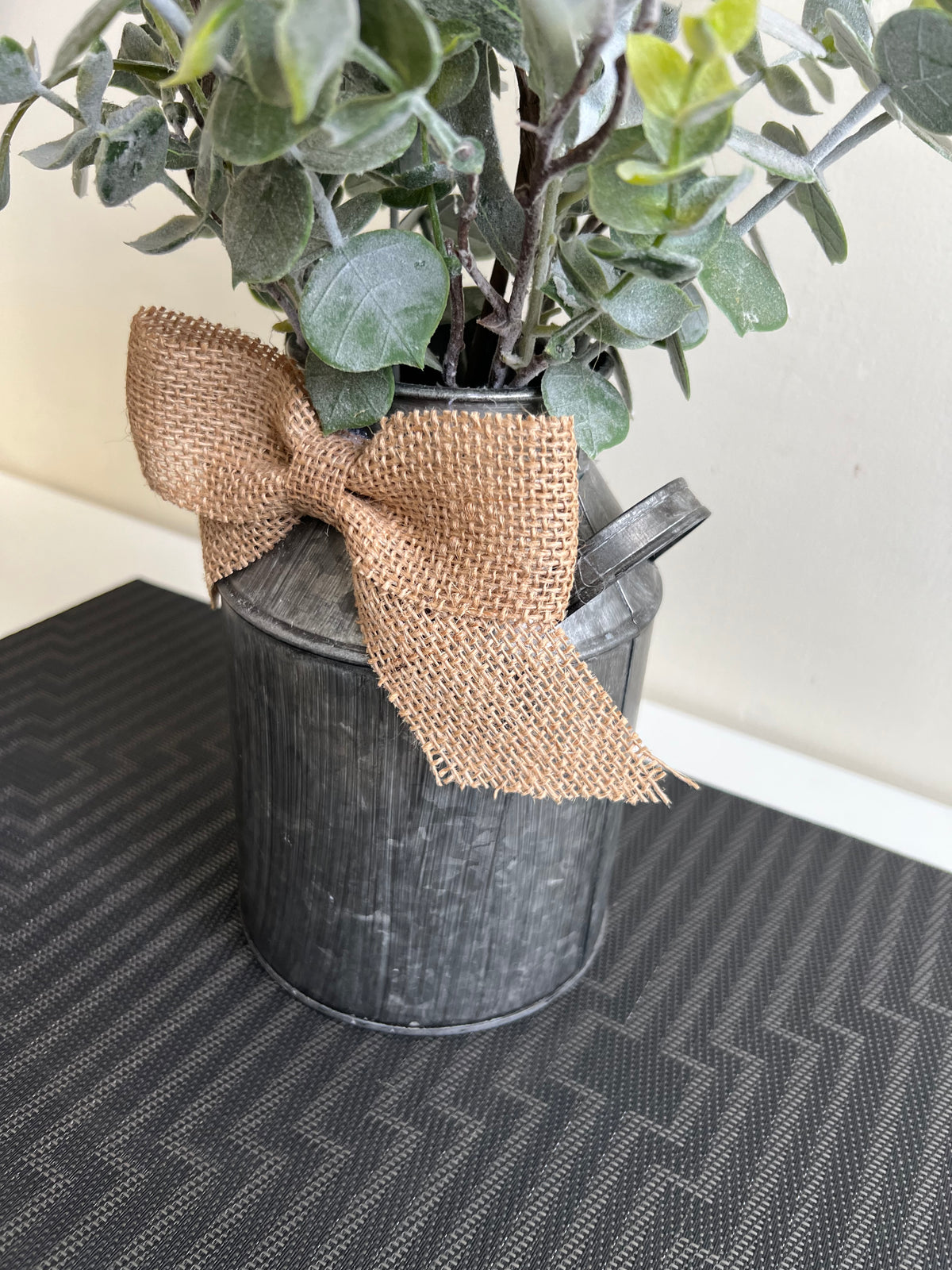 Cotton plant with pot