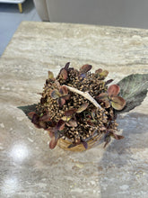 Brown Hydrangeas in Rustic basket