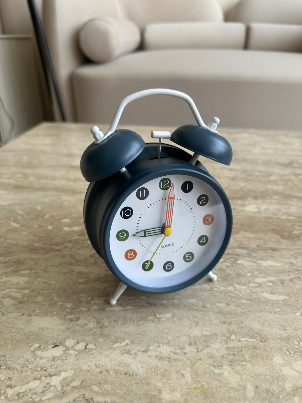 Dark Blue Alarm Clock 002