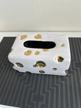 Gold & White jewel Tissue box 06