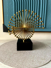 Abstract Gold Fan Ornament