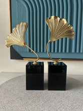 Ginkgo Leaf Ornaments set of 2