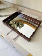 Leather Tray Brown 08