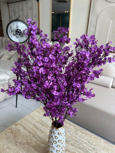 Faux Eucalyptus Spray Purple