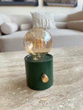 Antique filament lamp dark green