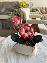 Magnolia Flower Arrangement in Ceramic pot 002