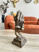 Hand face silent man decor