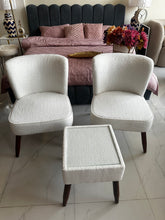 Allure Chairs without arms White Boucle