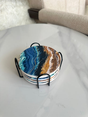 Ceramic Tea Coaster Round 009