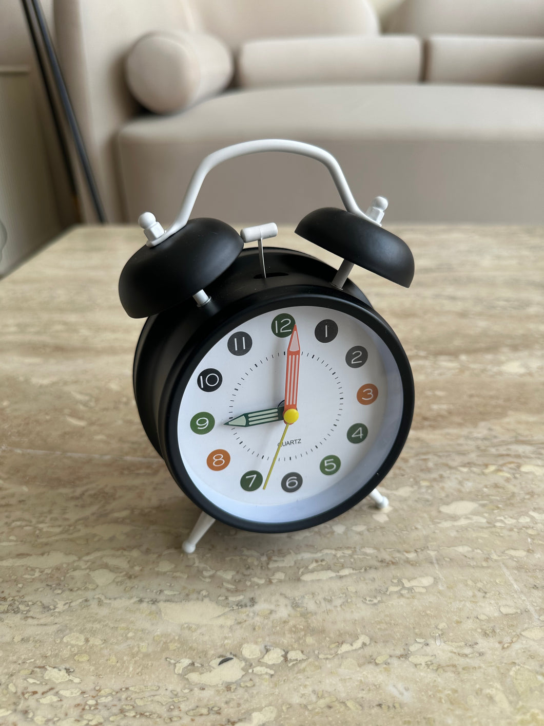 Black Alarm Clock 002