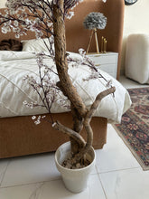 Faux Eucalyptus White flower Plant