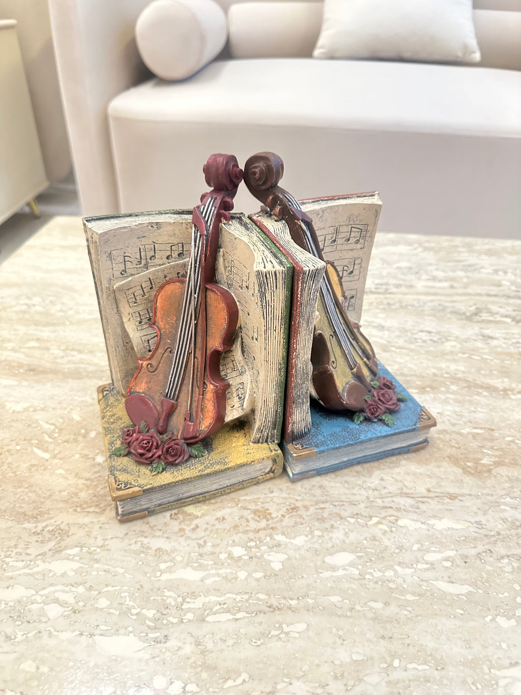 Violin Bookends
