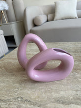 Ceramic Vase Set of 2 Pink