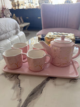 Pink tea set 4 Person 001