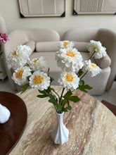 White Silk Dahlia Flower Stem