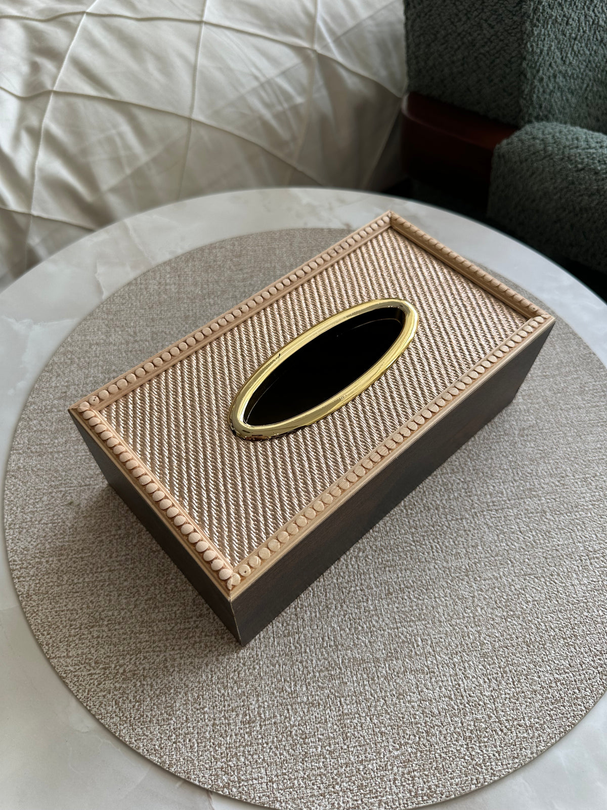 Wooden Tissue box 07