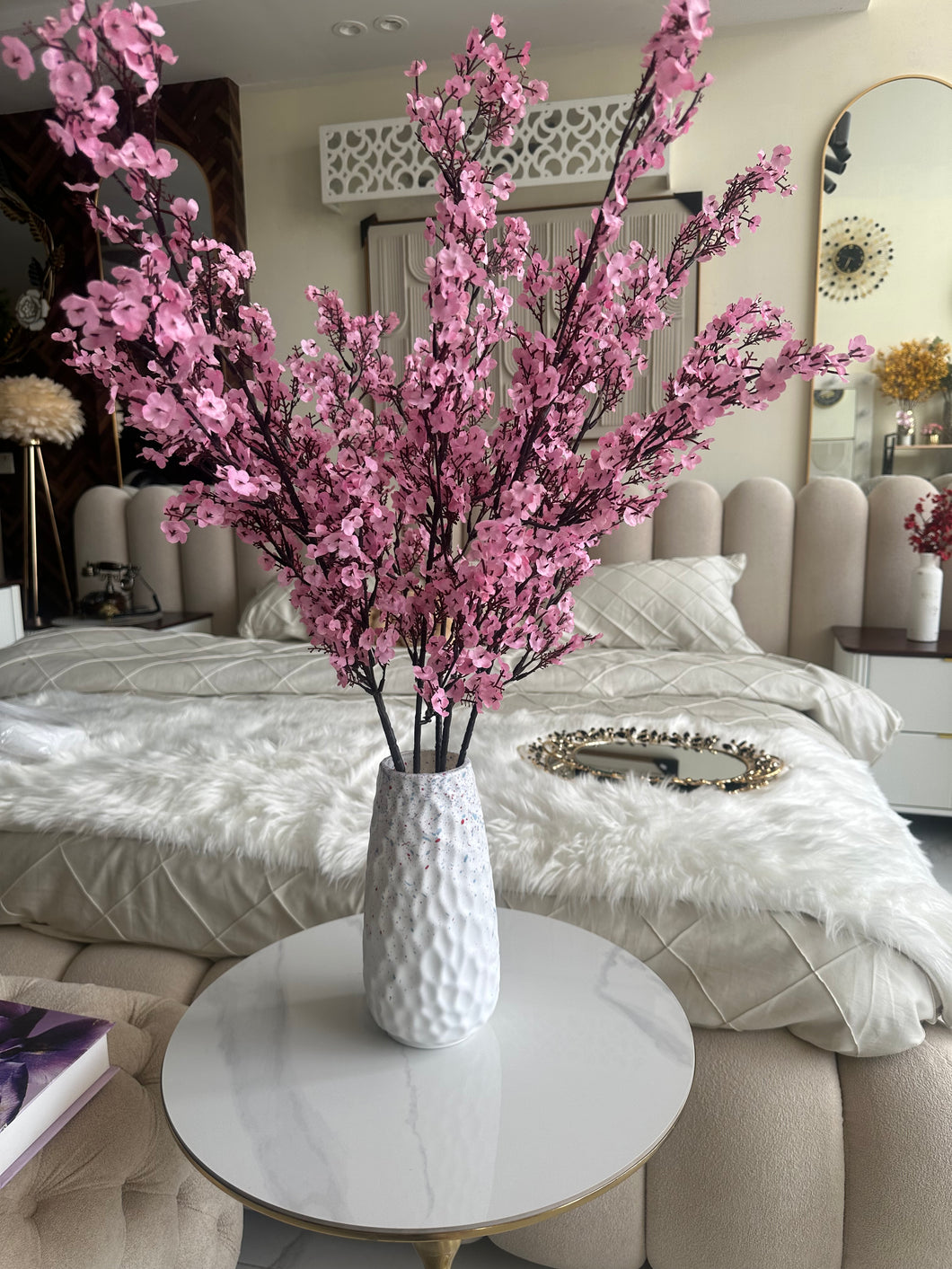 Abstract Vase White
