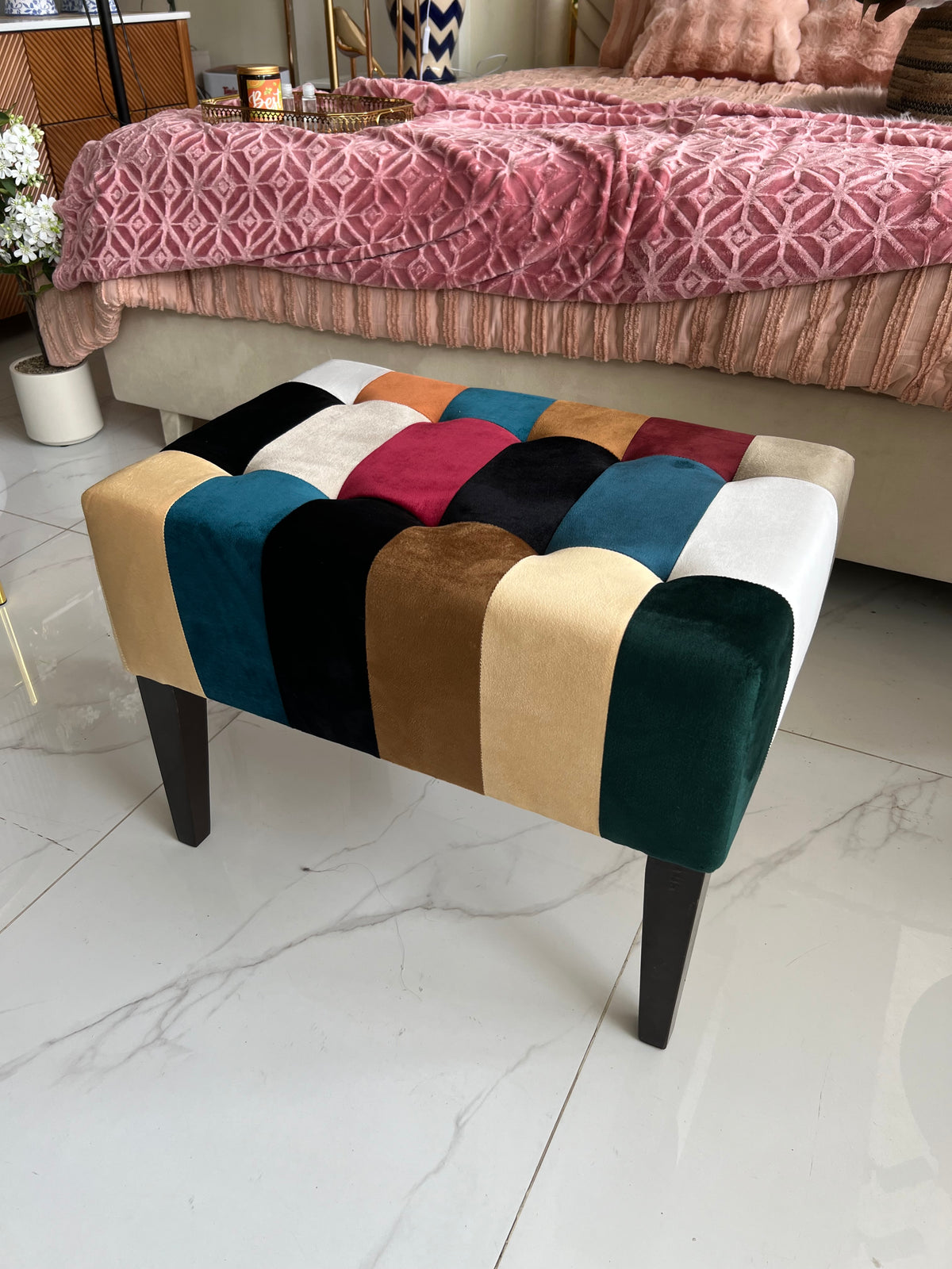 Patchwork stool 007