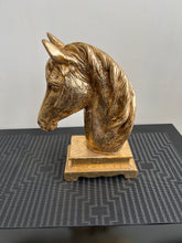 Horse Head Sculpture Gold