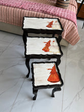 Sufi nesting table set of 3
