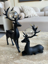 Regal Deer Sculpture set Black 002