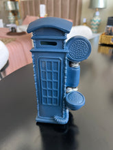 Ceramic Telephone booth Blue
