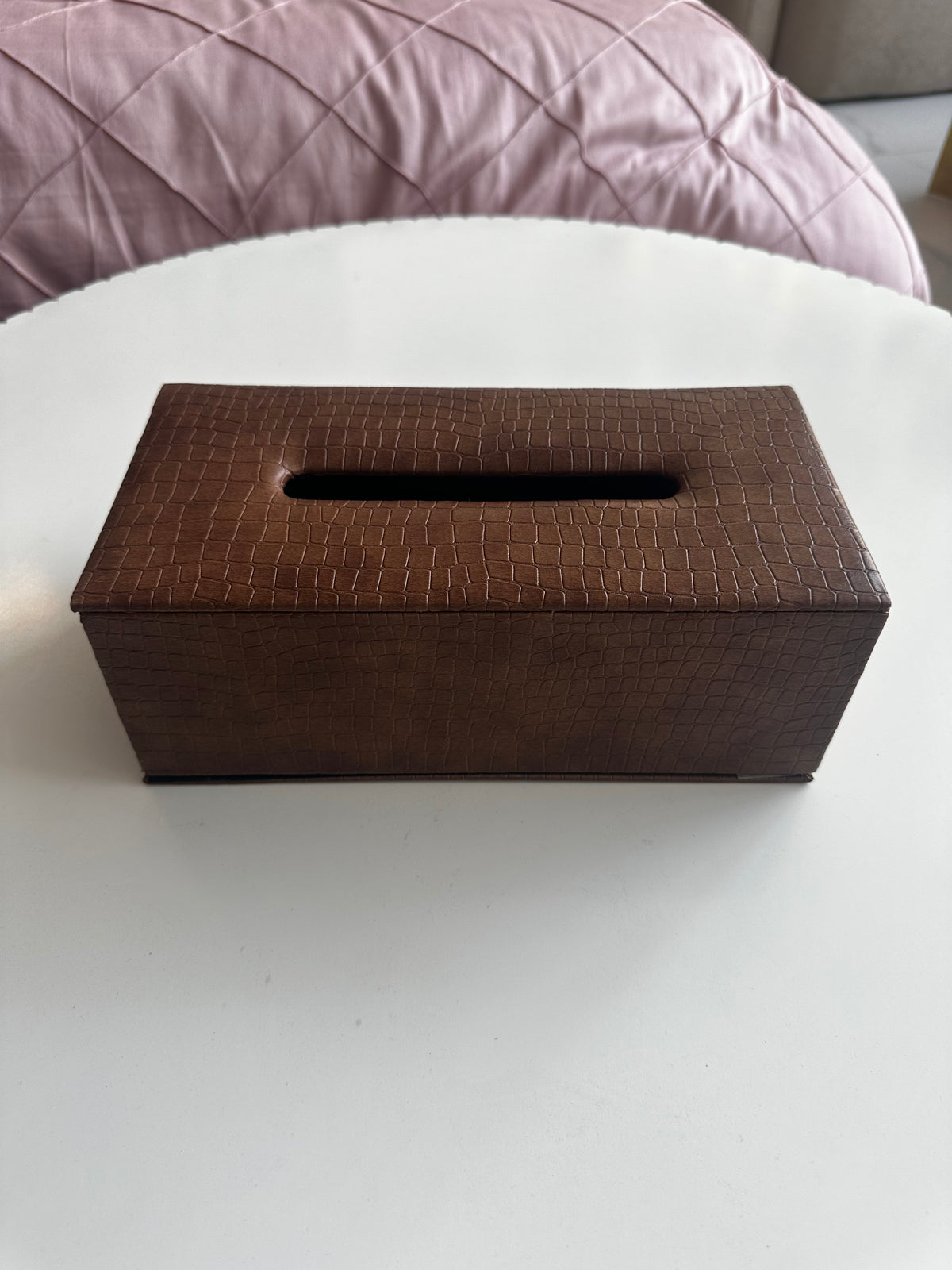 Leather Tissue box 012