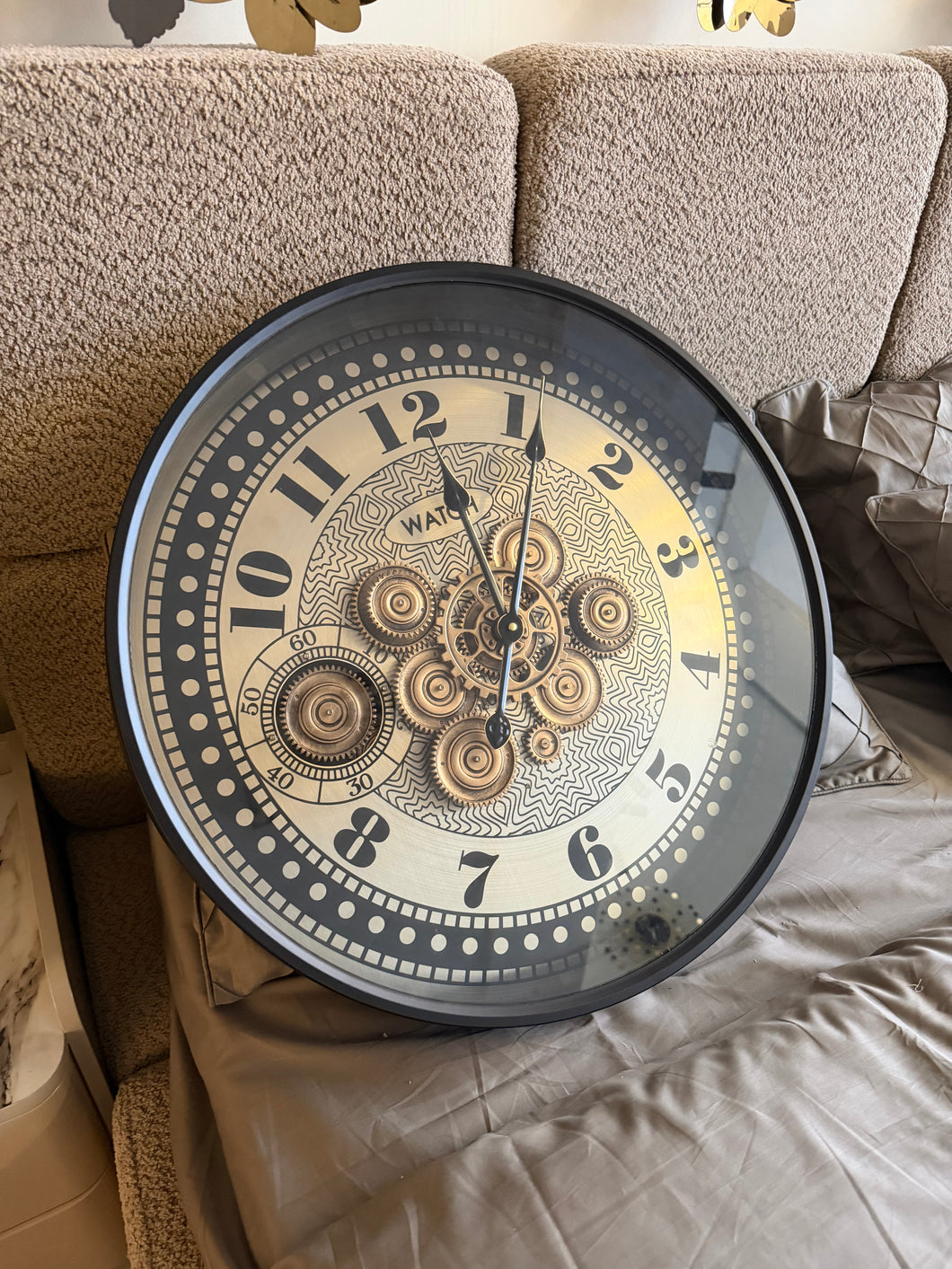 Metallic Mechanical Wall Clock 19