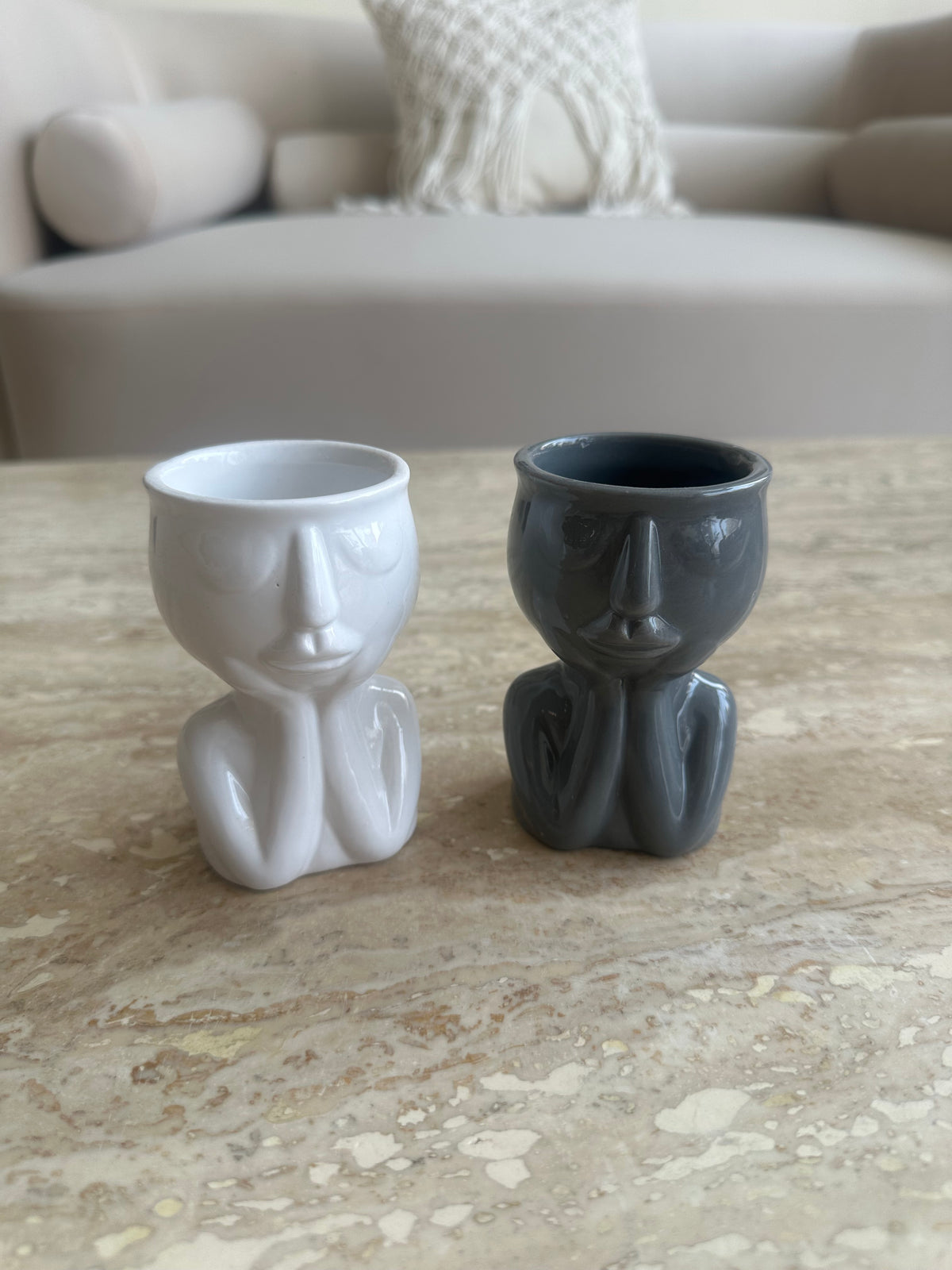 Sleeping man candle stand