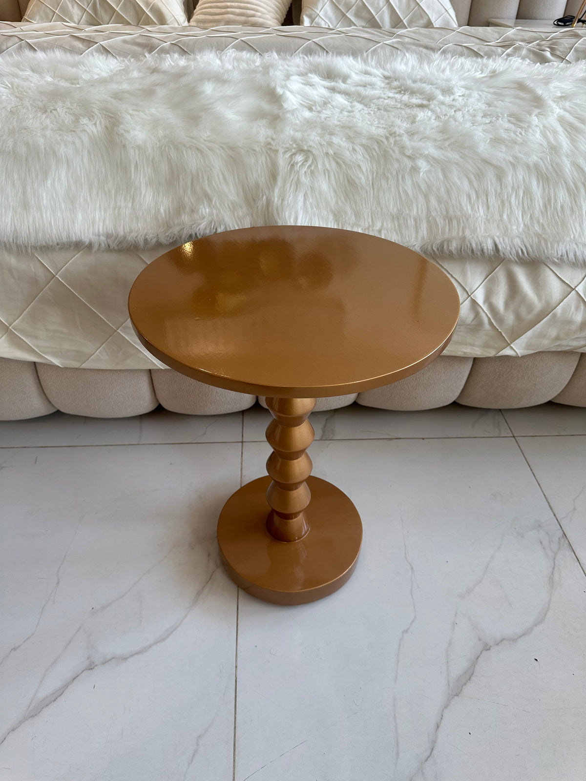 Heritage Side Table Dull Gold