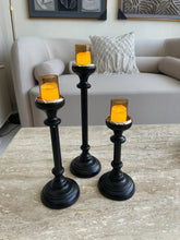Midnight Glow Candle stands 002 set of 3