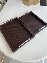 Leather Tray Checkered 04