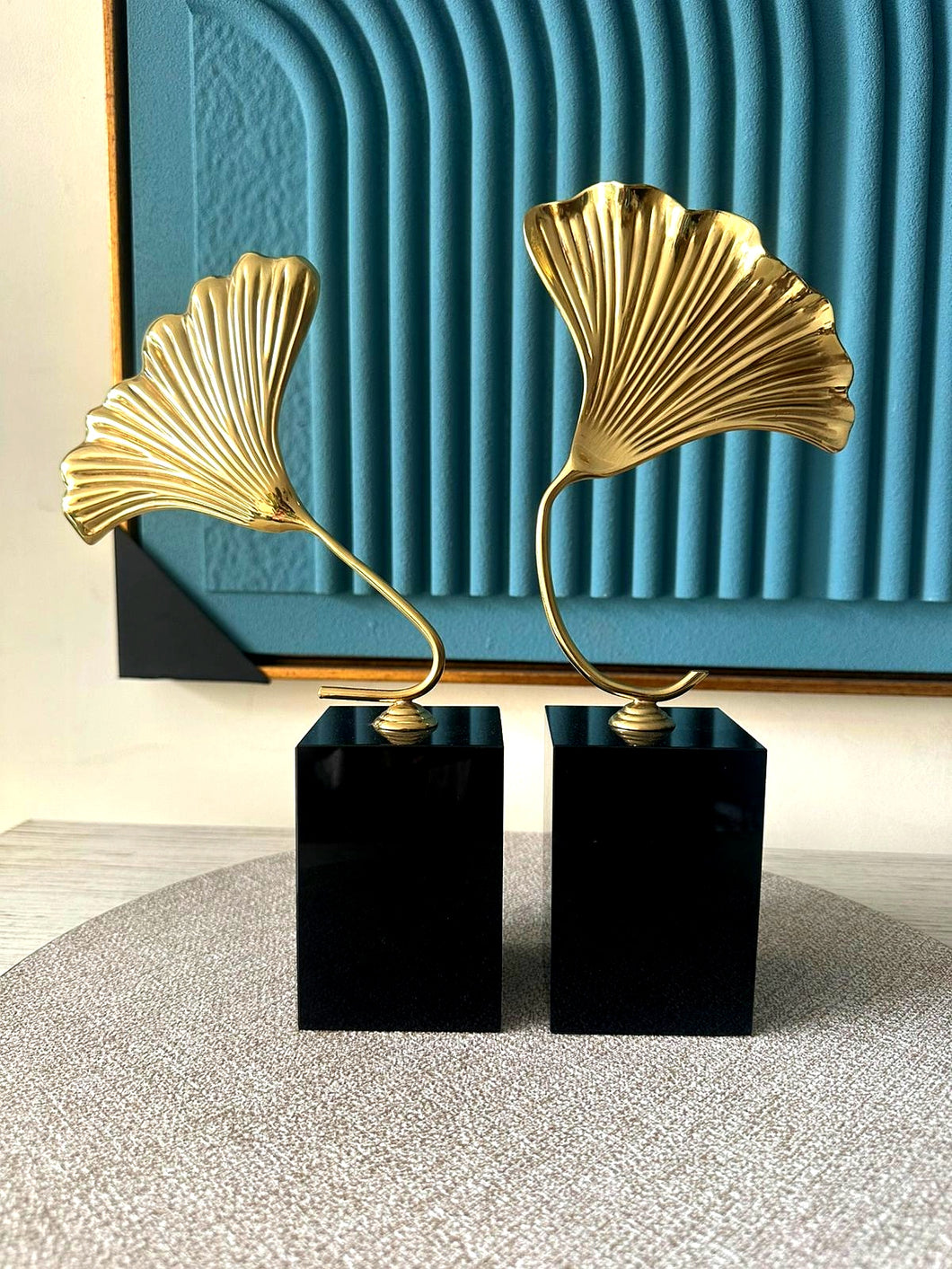 Ginkgo Leaf Ornaments set of 2