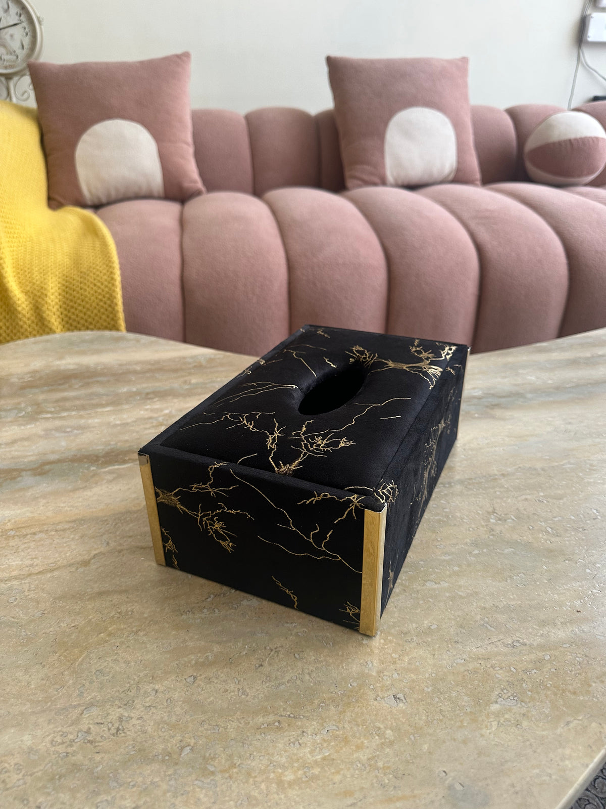 Luxury tissue box and dustbin 004