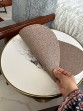 Leatherite Table mat brown 009