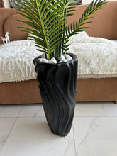 Areca Palm Tree with Large Black Planter 02