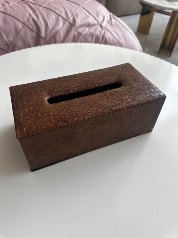 Leather Tissue box 012