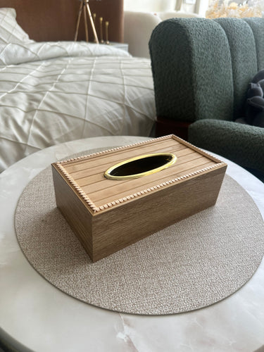 Wooden Tissue box 02
