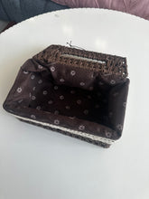 Hand Woven Rattan Tissue Box dark brown